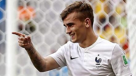 Steil gegangen. Im Spiel gegen Nigeria brachte Antoine Griezmann neuen Schwung ins französische Spiel.