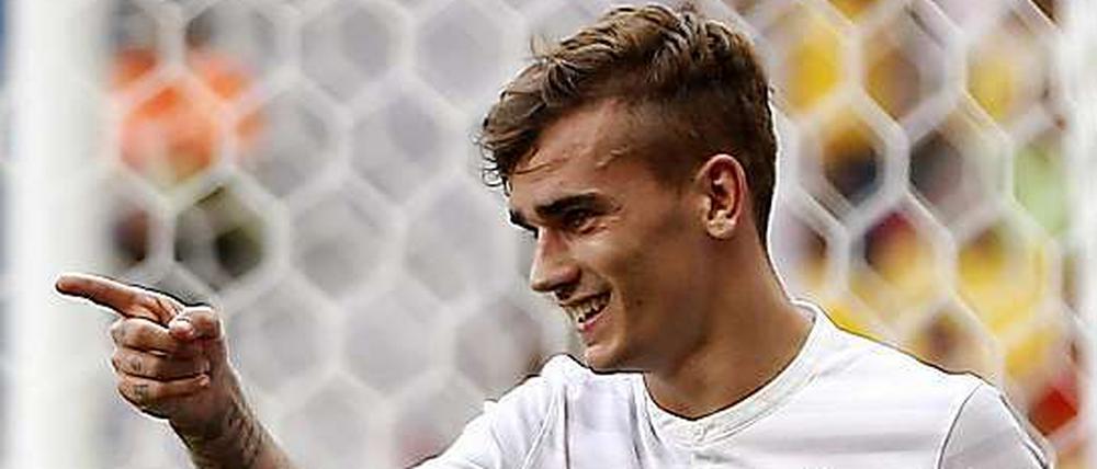 Steil gegangen. Im Spiel gegen Nigeria brachte Antoine Griezmann neuen Schwung ins französische Spiel.