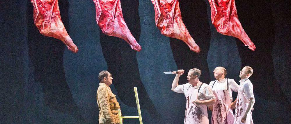 Deserteur auf dem Totenacker. Joachim Nimtz (links) als Fatzer.