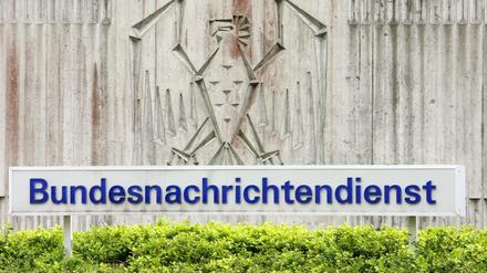 Eingang zum Bundesnachrichtendienst in Pullach, wo der Geheimdienst noch residiert.