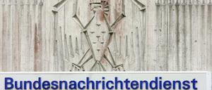 Eingang zum Bundesnachrichtendienst in Pullach, wo der Geheimdienst noch residiert.
