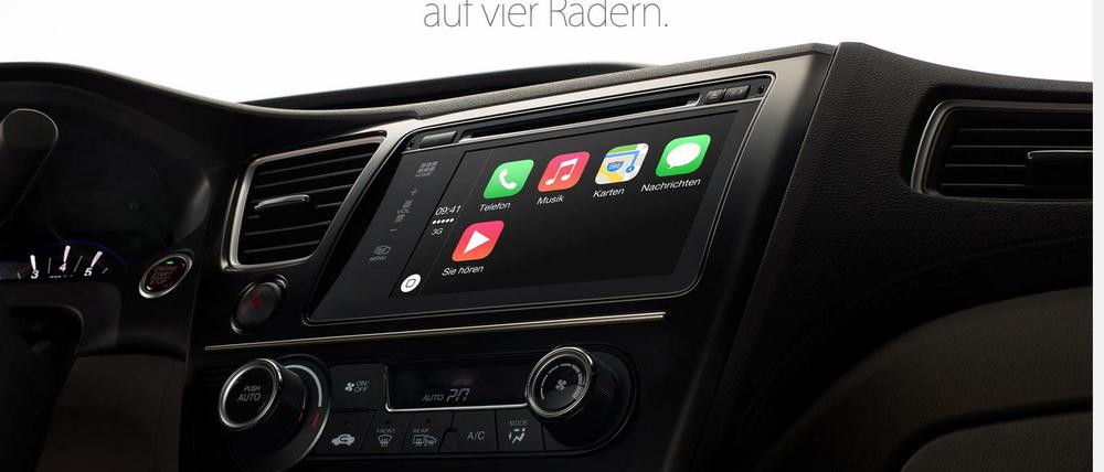 Apple Carplay liegt bei der Unterstützung durch die Automobilindustrie mit Android Auto gleichauf. Ferrari und Jaguar unterstützen das iOS-System.