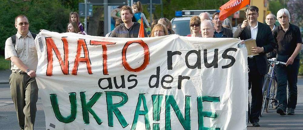 Klassischer Fall von Realitätsverweigerung: Nicht die Nato destabilisiert die Ukraine, sondern Russland.