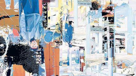 Präzision der Prismen. Corinne Wasmuhts Gemälde „DFW-CDG“ von 2010. 