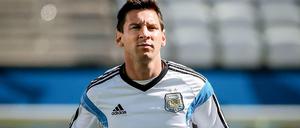 Er ist der Star, der Spielmacher der Argentinier: Lionel Messi.