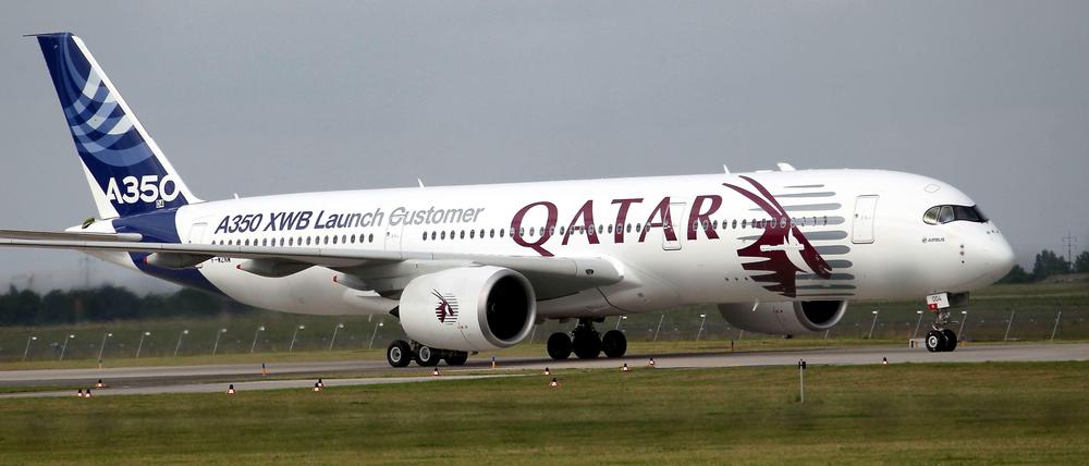 Der Neue: Qatar gehört zu den ersten Kunden des A350, der Ende des Jahre ausgeliefert werden soll.