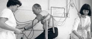 Effektiv. Polikliniken boten eine gute Infrastruktur für Arzneimittelprüfungen.