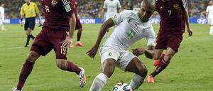 Der Algerier Brahimi sucht sich eine Seite, über die sie dann viel Druck erzeugen.