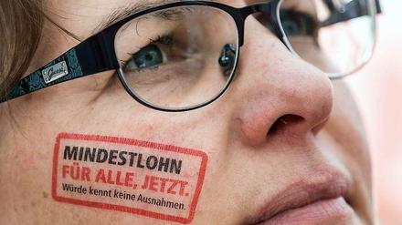 Gewerkschaftsmeinung auf der Haut.