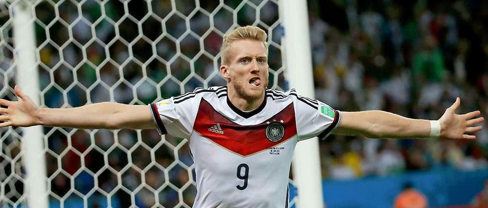 Erlösender Treffer: Der eingewechselte André Schürrle erzielt das 1:0 zu Beginn der Verlängerung. 