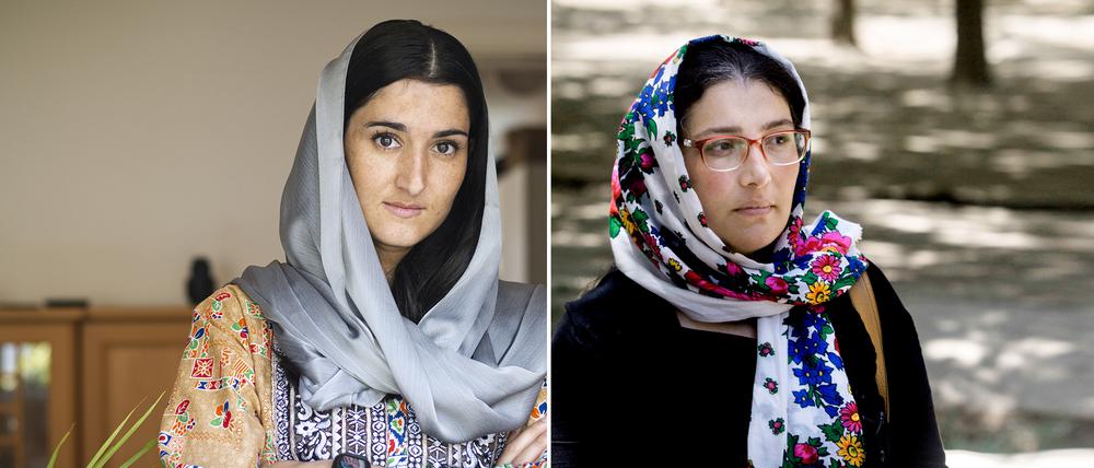 Die Juristin Suhailah Akbari (links) ist zurzeit in Berlin, und Wida Zaghary ist mit ihren  Kindern in Neu-Delhi.