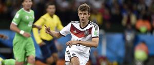 Die richtige Wendung. Thomas Müller ist mit der Art der Kritik am deutschen Spiel nicht einverstanden.
