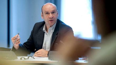Der Fraktionsvorsitzende der Linken im Berliner Abgeordnetenhaus, Udo Wolf. 
