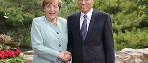 Bundeskanzlerin Angela Merkel und Premier Li Keqiang am 6.7.2014