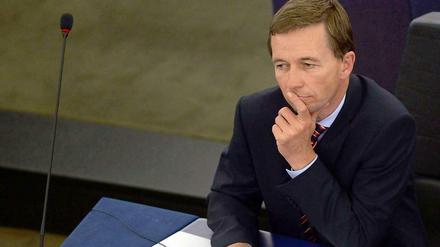Bernd Lucke im Europaparlament.