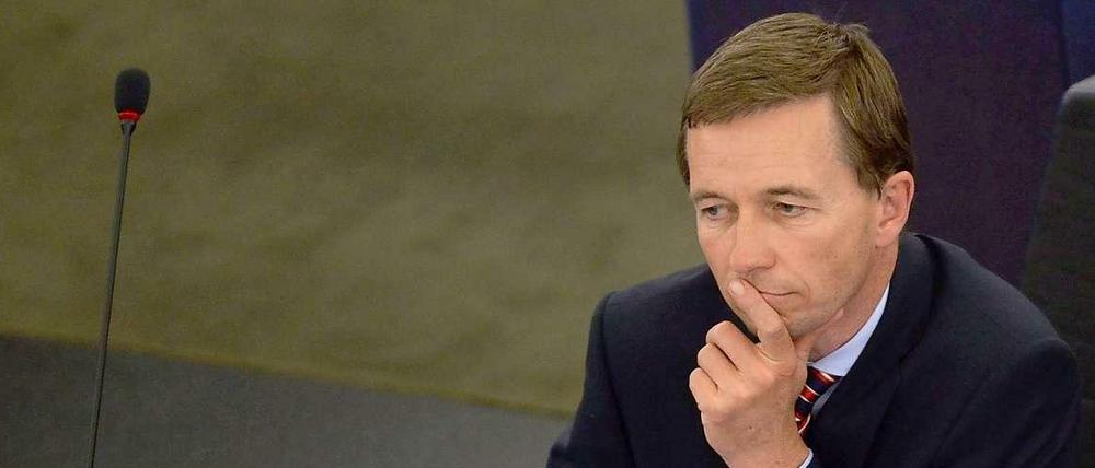 Bernd Lucke im Europaparlament.