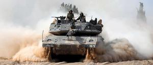 Israelisches Manöver nahe des Gaza-Streifens.