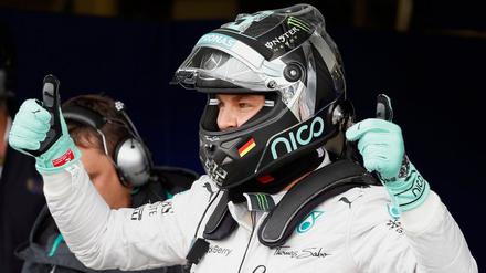 Schnellster. Mercedes-Pilot Nico Rosberg sicherte sich den ersten Startplatz vor Weltmeister Sebastian Vettel (Red Bull) und Jenson Button (McLaren). Rosbergs Stallrivale Lewis Hamilton wurde Sechster.