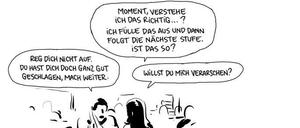 Venus trifft Mars: Eine Seite aus dem besprochenen Buch.