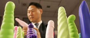 Vibratoren auf der Erotikmesse "Venus" in Berlin.