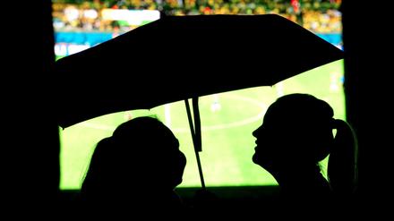 Bei der Übertragung des WM-Halbfinales herrschte kein Publib-Viewing-Wetter