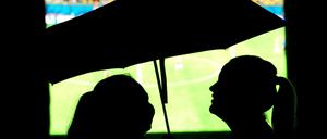 Bei der Übertragung des WM-Halbfinales herrschte kein Publib-Viewing-Wetter