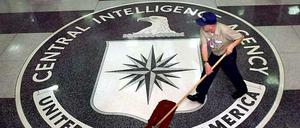 Das Wappen der CI auf dem Boden des Hauptquartiers in Langley.