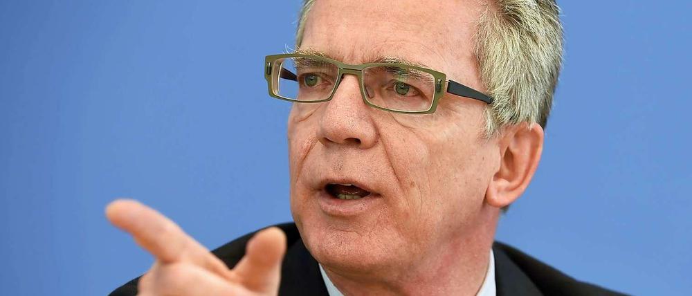 Bundesinnenminister Thomas de Maizière (CDU)