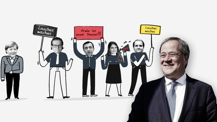 Das Team hinter Armin Laschet  – Vier Helfer und eine Unterstützerin