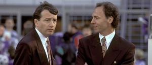 Wolfgang Niersbach (l.) mit Franz Beckenbauer bei der WM 1990.