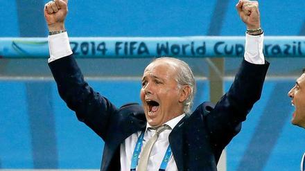 Schön ruhig, meistens zumindest: Trainer Alejandro Sabella.