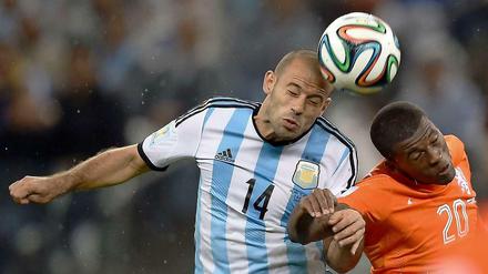 Der andere Anführer. Javier Mascherano führte Argentinien ins WM-Finale gegen Deutschland.