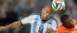 Der andere Anführer. Javier Mascherano führte Argentinien ins WM-Finale gegen Deutschland.