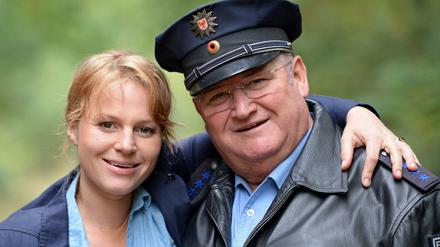 Gehen bald getrennte Wege: Die Schauspieler Maria Simon als Kommissarin Olga Lenski und Horst Krause als Polizeihauptmeister Horst Krause im "Polizeiruf 110".