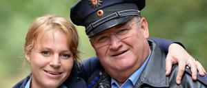 Gehen bald getrennte Wege: Die Schauspieler Maria Simon als Kommissarin Olga Lenski und Horst Krause als Polizeihauptmeister Horst Krause im "Polizeiruf 110". 