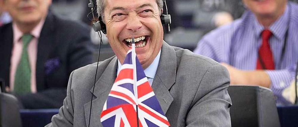 Nigel Farage, Vorsitzender der euroskeptischen UKIP aus Großbritannien.