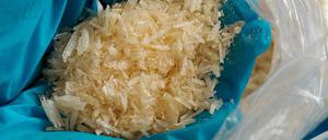 In einer Berliner Laubenkolonie soll die Angeklagte mit Crystal Meth gedealt haben. 