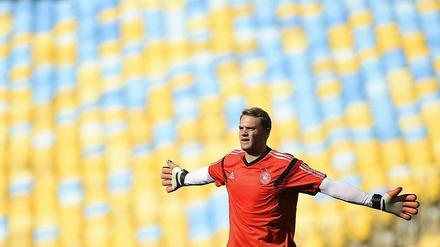 Starker Rückhalt für die Nationalmannschaft: Torwart Manuel zeigt sich bei der Weltmeisterschaft in Brasilien in überragender Form.