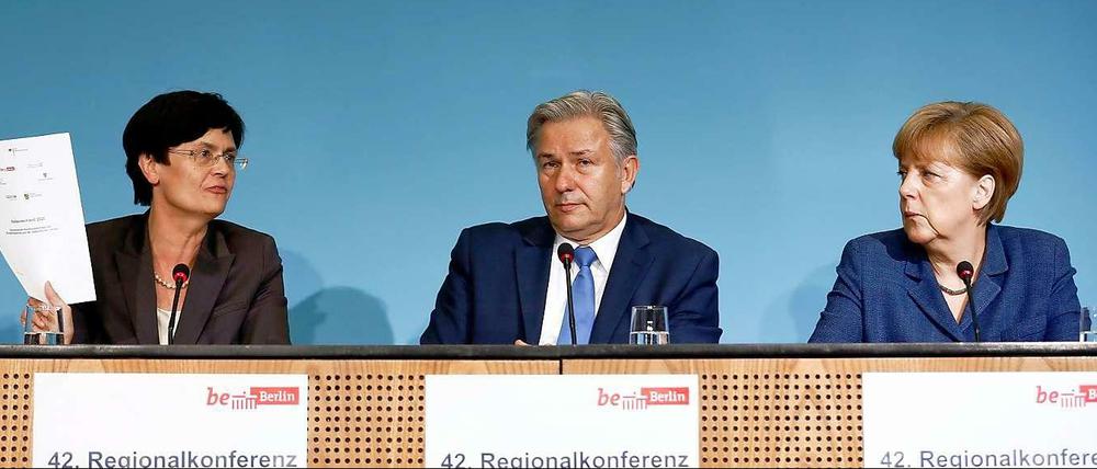 Lieberknecht, Wowereit, Merkel.