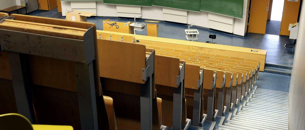 Hörsaal an einer deutschen Universität.