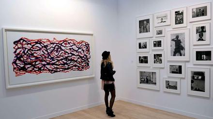 Objekt der Begierde. Eine Koje mit Fotografien von Lee Friedlander 2012 auf der Messe Paris Photo im Grand Palais.