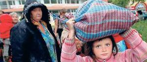 Der Flüchtlingsstrom aus dem Osten der Ukraine reißt nicht ab. 
