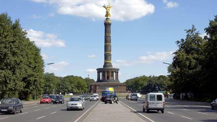 Berlins wohl bekanntester Stern: der Große Stern mit der Siegessäule.