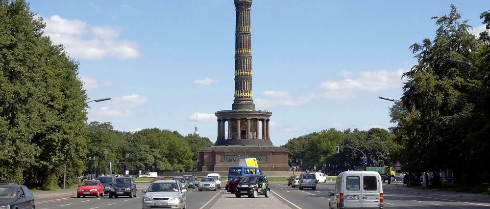 Berlins wohl bekanntester Stern: der Große Stern mit der Siegessäule.