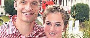 Hatte seine Frau Lisa nicht dabei. Nationalspieler Thomas Müller. 