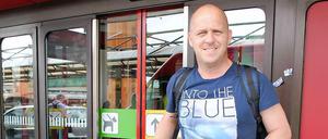 Tommy Stöckert am Flughafen Tegel.