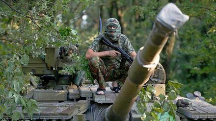 Prorussiche Separatisten in der Ostukraine.