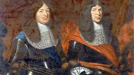 Johann Finks Doppelporträt von Johann Georg II. von Sachsen und Friedrich Wilhelm von Brandenburg, um 1665.