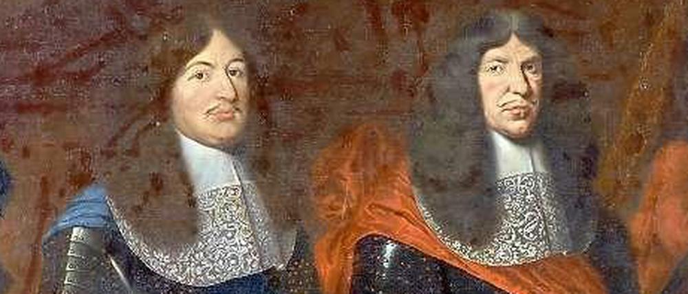 Johann Finks Doppelporträt von Johann Georg II. von Sachsen und Friedrich Wilhelm von Brandenburg, um 1665.