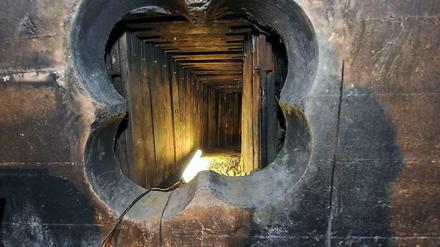 Der Bau des Tunnels zur Bank war Profiarbeit.